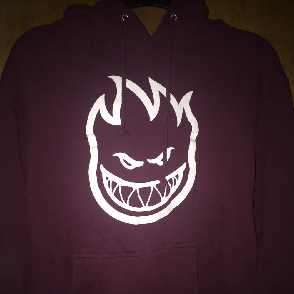 Burgundy Spitfire Bighead Hoodie